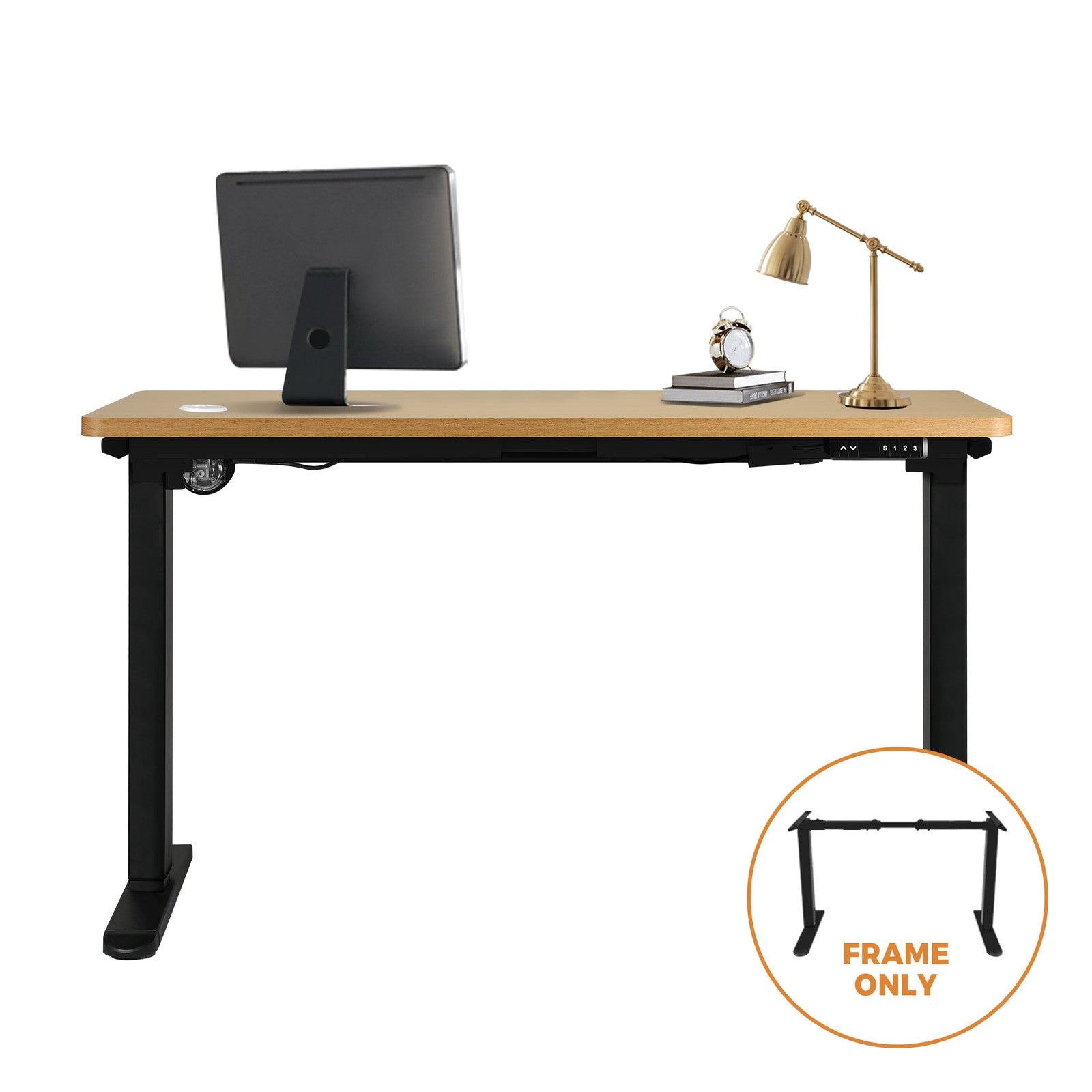 Oikiture Electric Standing Desk Frame Only Dual/Single Motor Height Adjustable - Sunyee