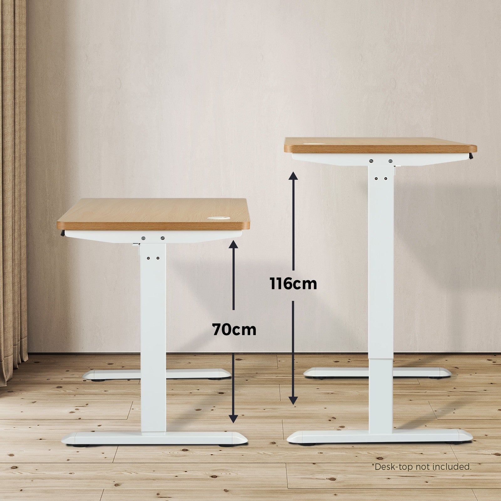 Oikiture Standing Desk Height Adjustable Motorised Electric Sit Stand Table - Sunyee