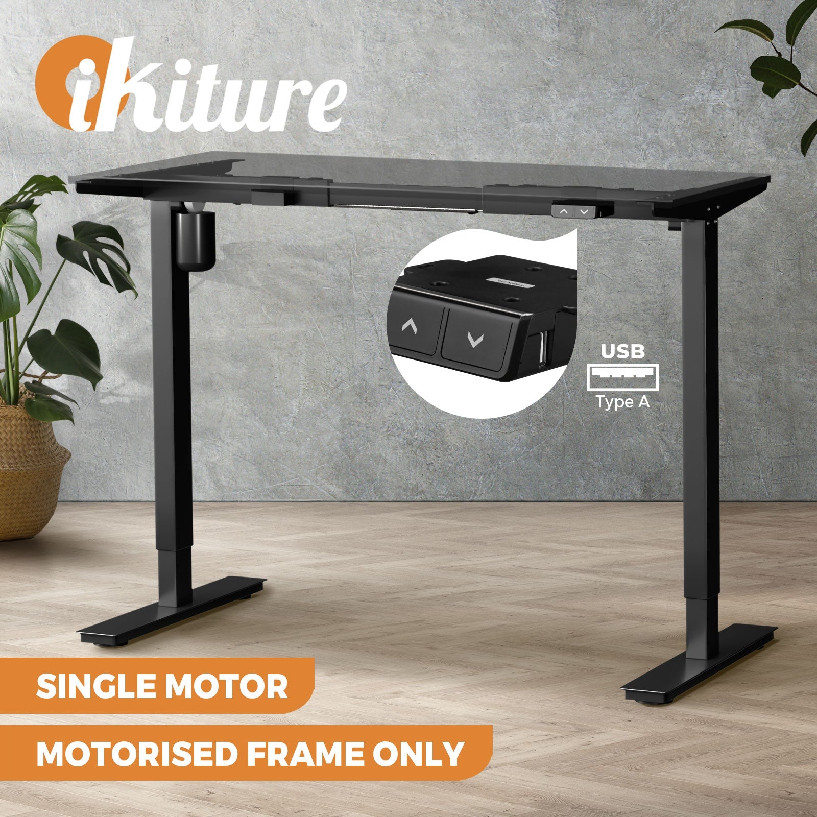 Oikiture Electric Standing Desk Frame Only Dual/Single Motor Height Adjustable - Sunyee