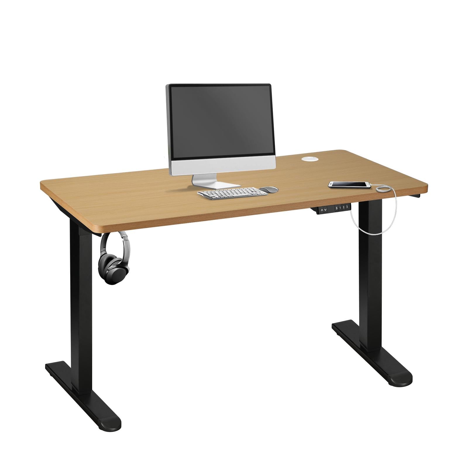 Oikiture Standing Desk Height Adjustable Motorised Electric Sit Stand Table - Sunyee