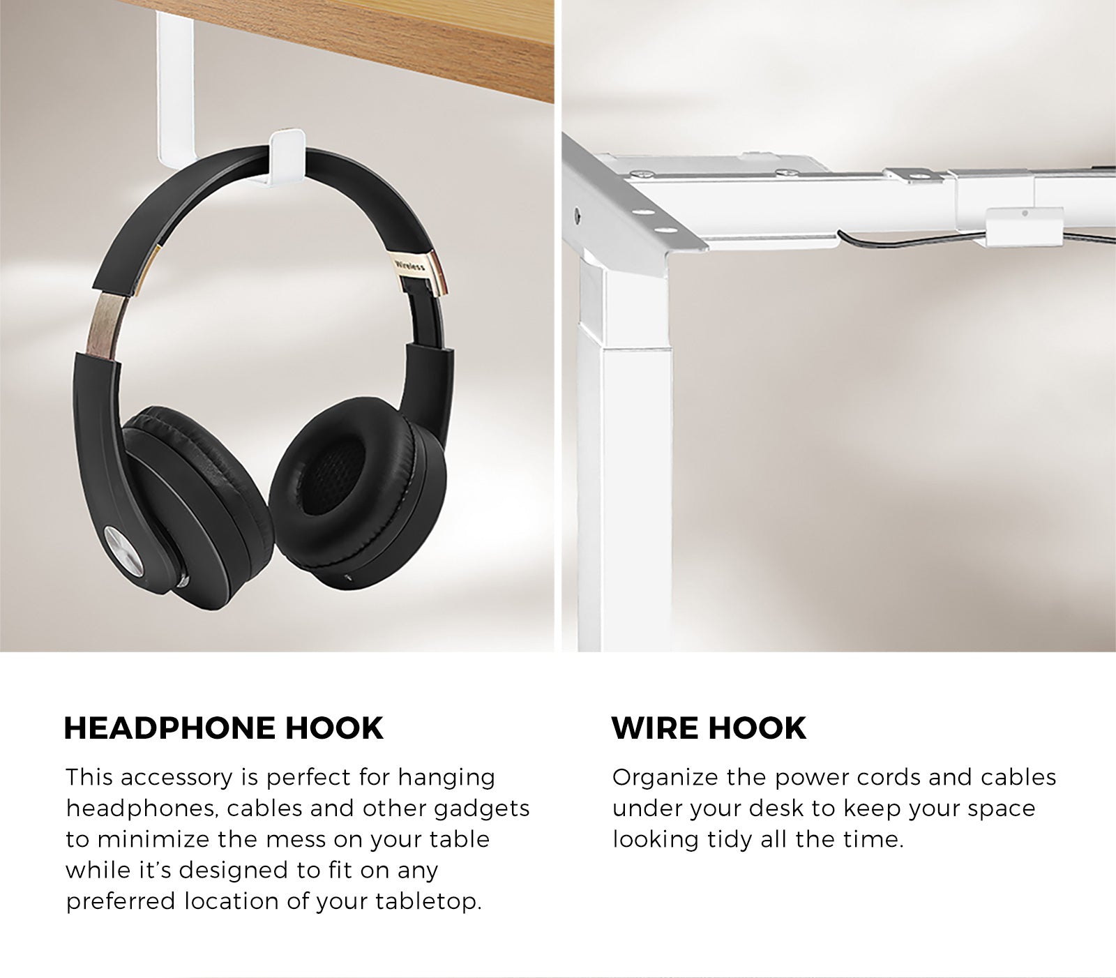 Oikiture Electric Standing Desk Motorised Height Adjustable Sit Stand Table - Sunyee