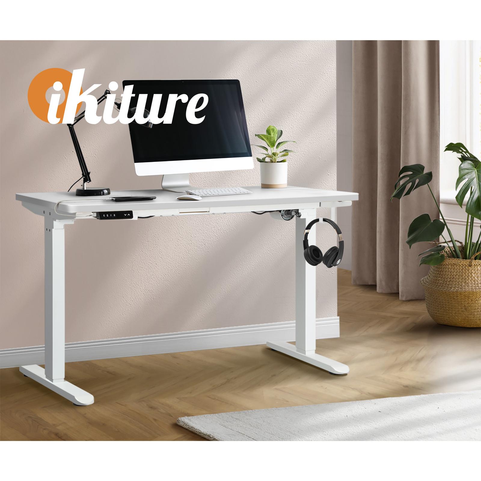 Oikiture Standing Desk Height Adjustable Motorised Electric Sit Stand Table 120cm - Sunyee