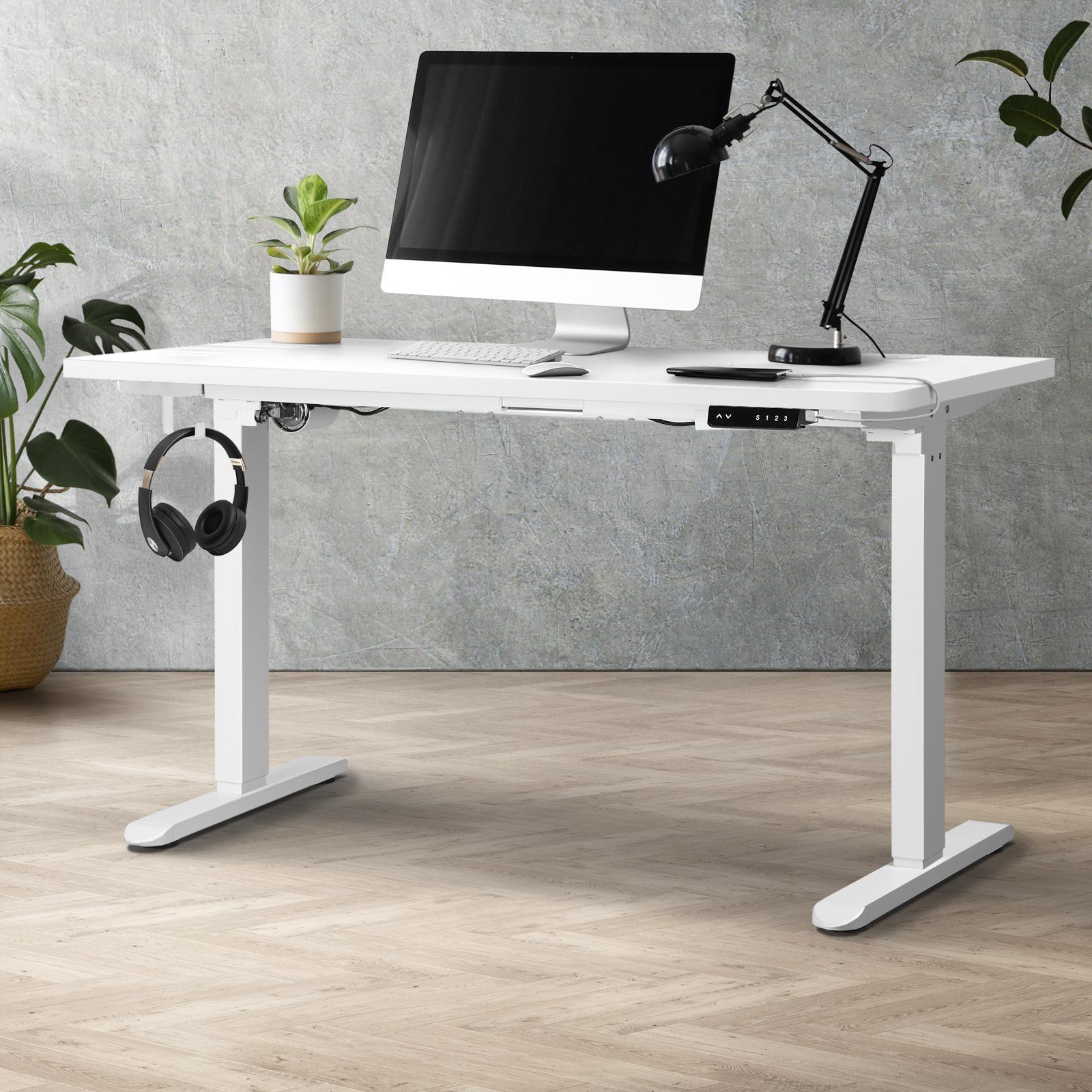 Oikiture Standing Desk Height Adjustable Motorised Electric Sit Stand Table - Sunyee