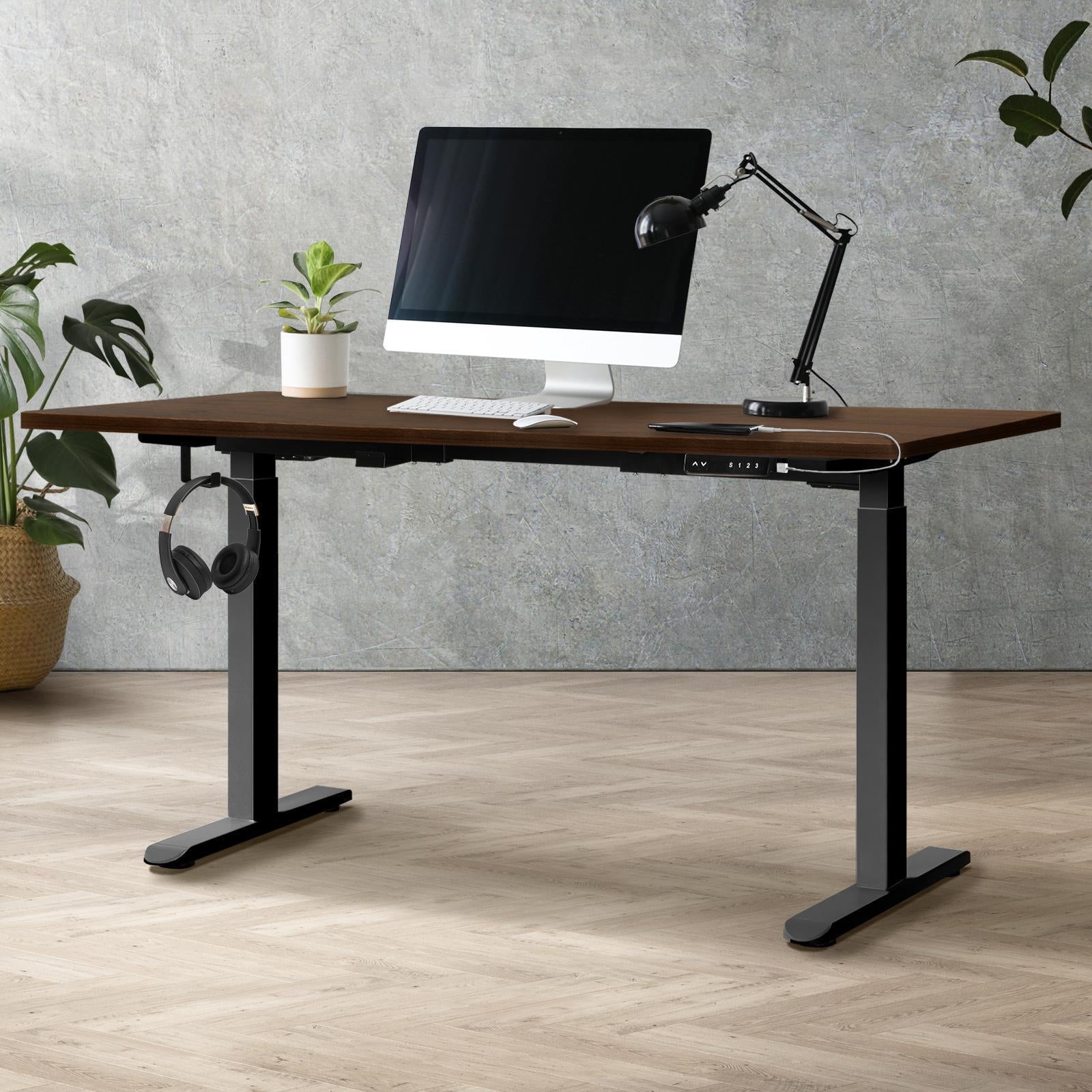 Oikiture Electric Standing Desk Motorised Height Adjustable Sit Stand Table - Sunyee