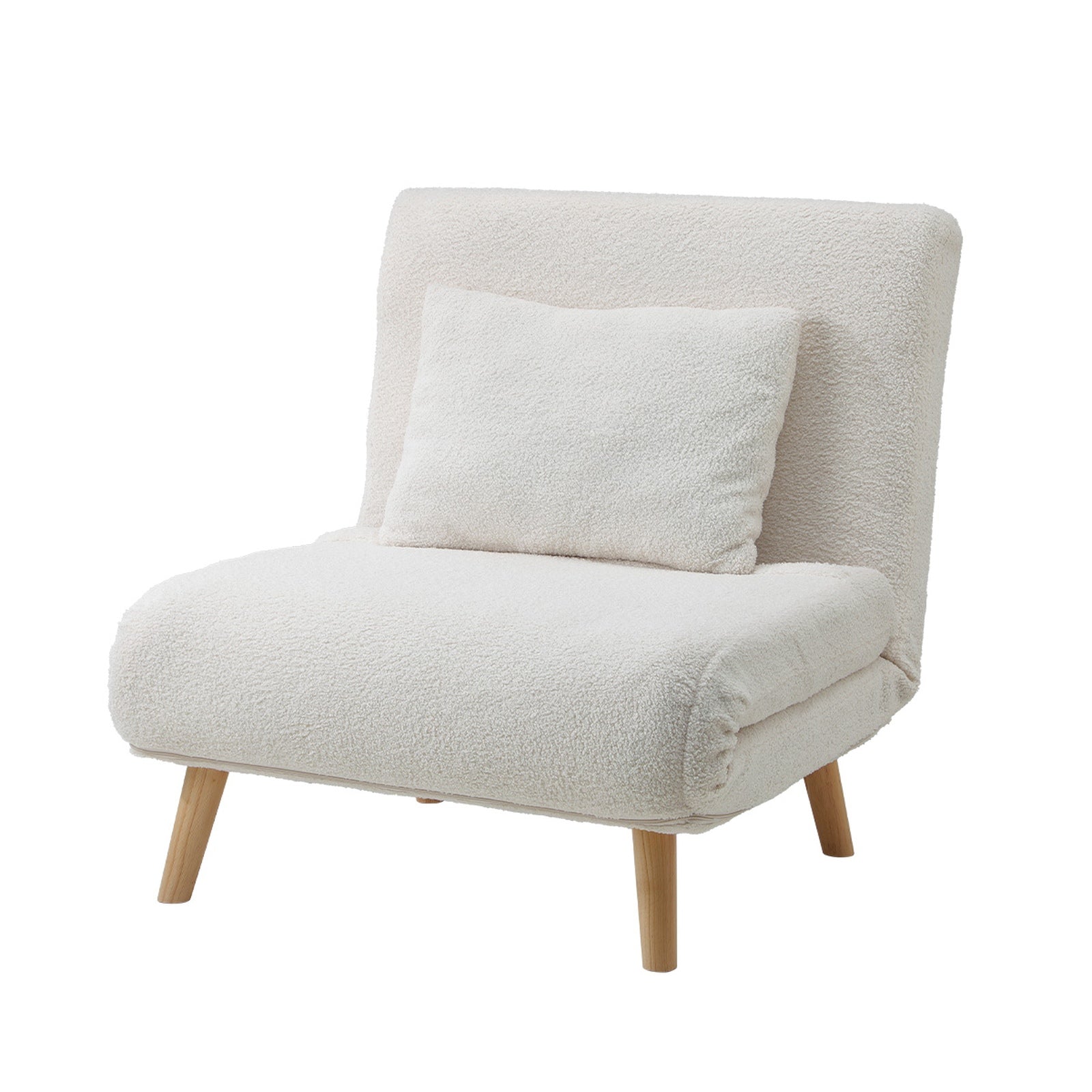 Oikiture Folding Sofa Bed Lounge Singe Chair Recliner Chaise Leisure Couch - Sunyee