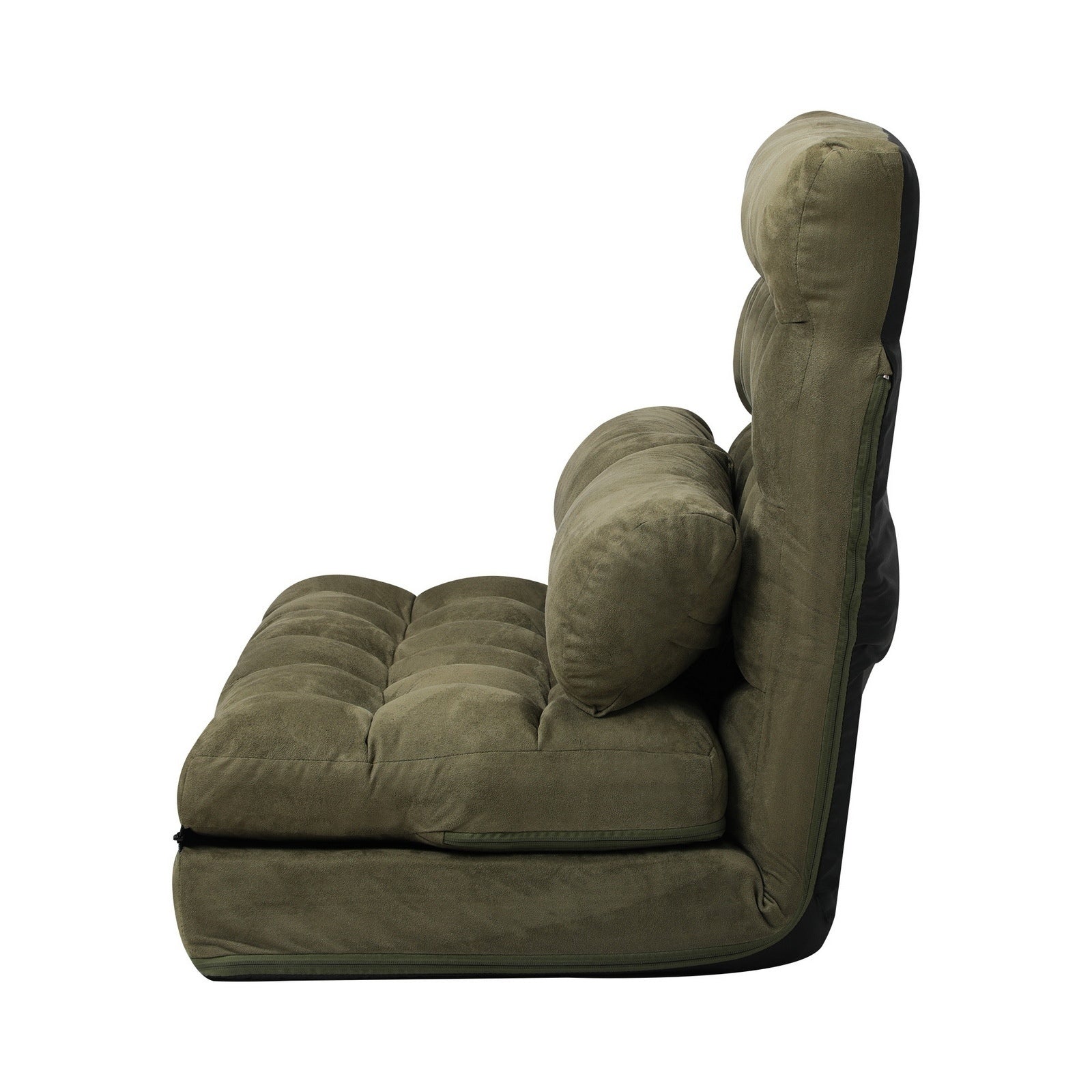 Oikiture Folding Sofa Bed Floor Lounge Recliner 2 Seater Chaise Chair Couch - Sunyee