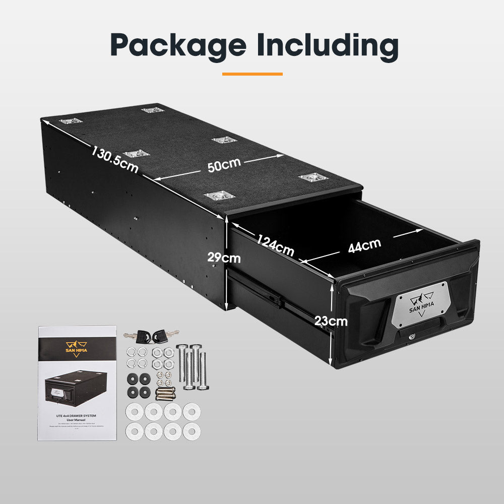 San Hima 1300mm Lightweight 4WD Rear Drawer Vehicle Storage Lockable