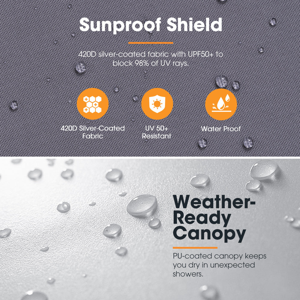 San Hima Portable Gazebo With Screen House 3m x 3m Pop Up Outdoor Camping - Sunyee