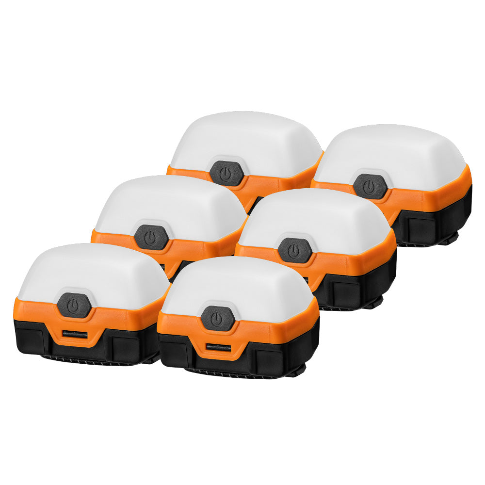 San Hima 4X 6X 8X Led Camping Lights Amber White w/ Lithium Battery Rechargeable - Sunyee