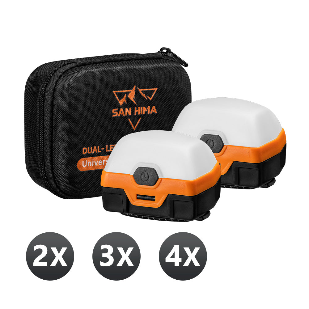 San Hima 4X 6X 8X Led Camping Lights Amber White w/ Lithium Battery Rechargeable - Sunyee