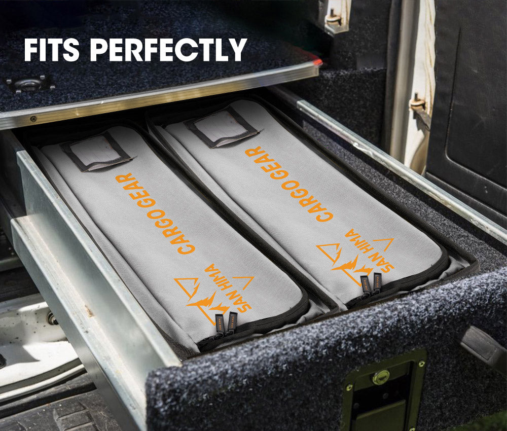 San Hima Canvas Storage Bag Camping Storage Bag Weather Resistant Camping 4WD 60cmx20cmx16cm - Sunyee