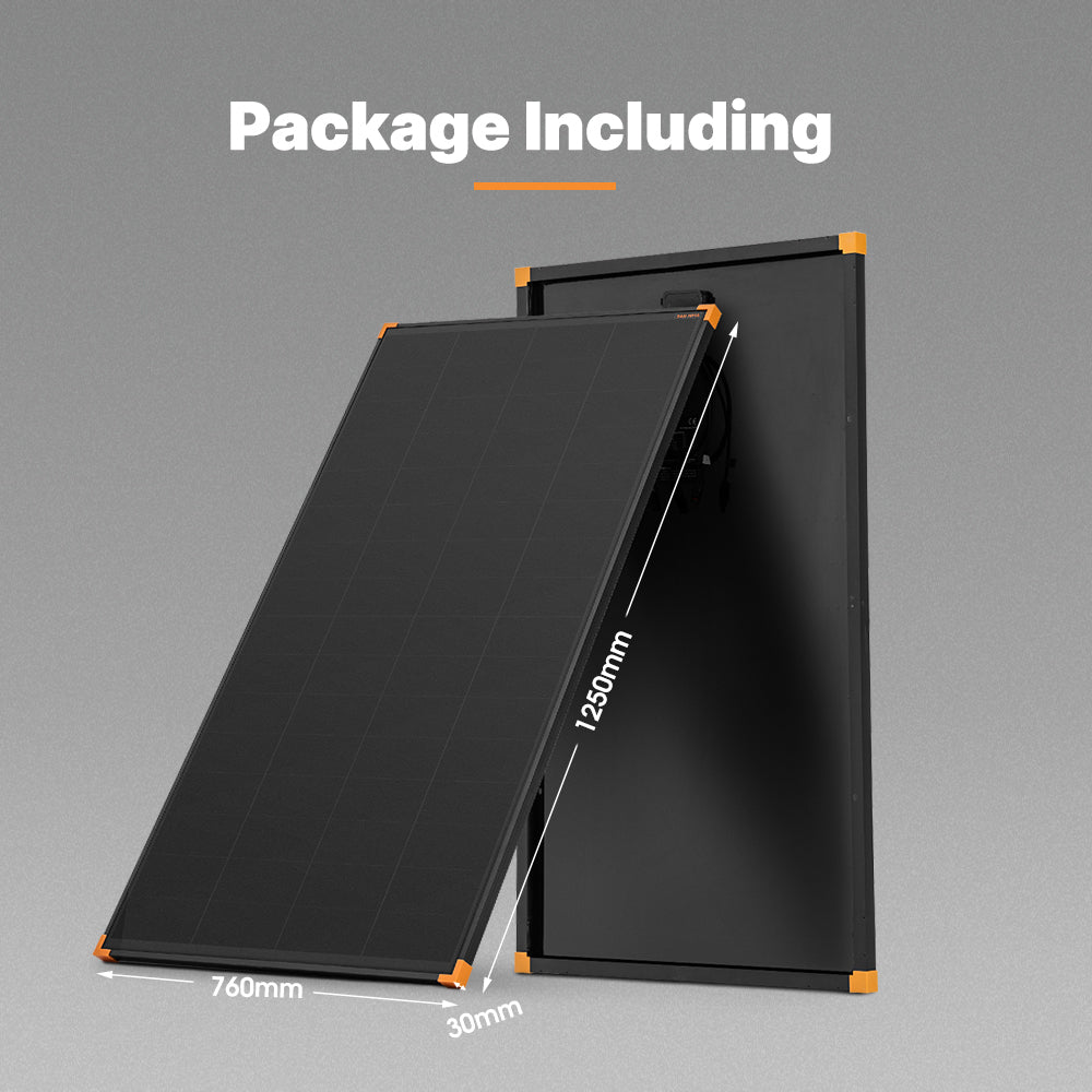 San Hima 2X 200W Mono-HPBC Fixed Solar Panel Power Bypass Caravan Camping