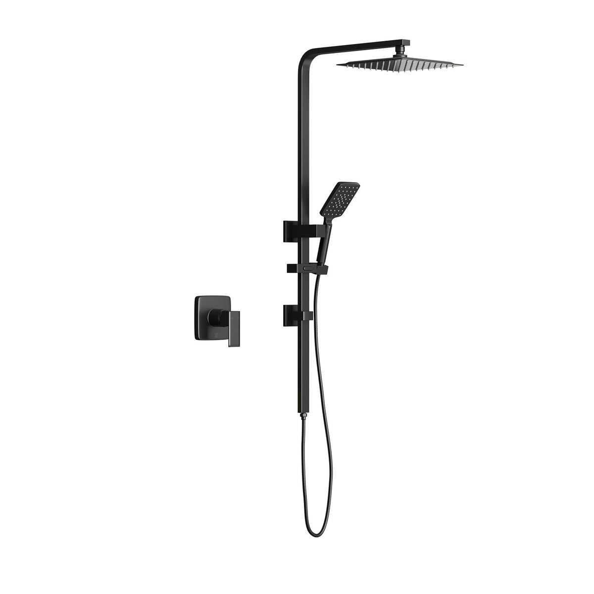 Welba 10" Shower Head Set Square Round Handheld With Shower Mixer Tap Combo WELS