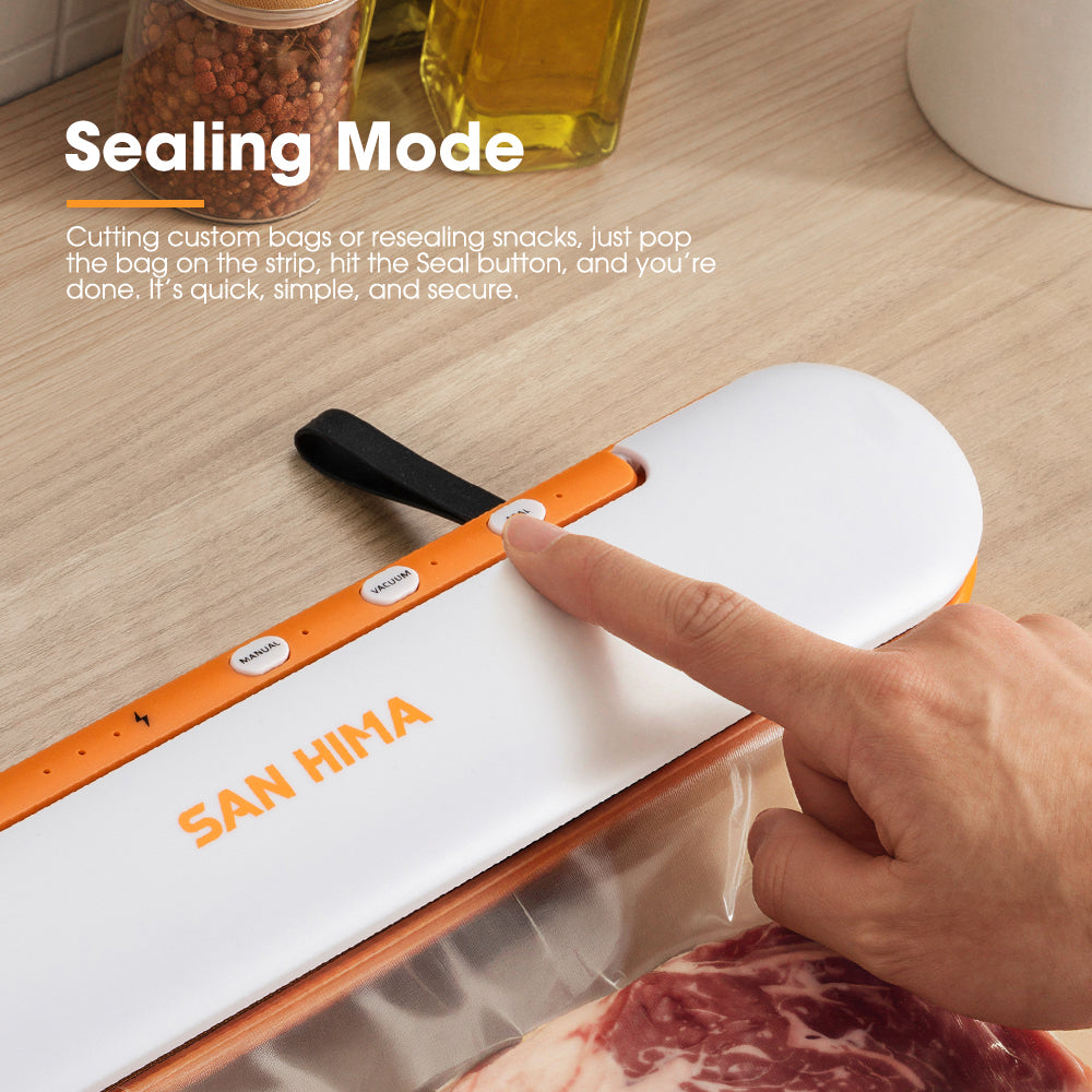 San Hima Vacuum Sealer Machine Fresh Dry Wet Food Saver Storage W/ Reusable Bags - Sunyee