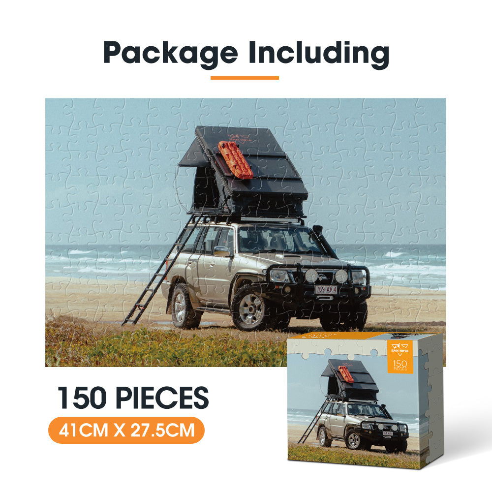 San Hima 150pcs Jigsaw Puzzle Camping Rooftop Tent Puzzles For Adult 41x27.5cm - Sunyee