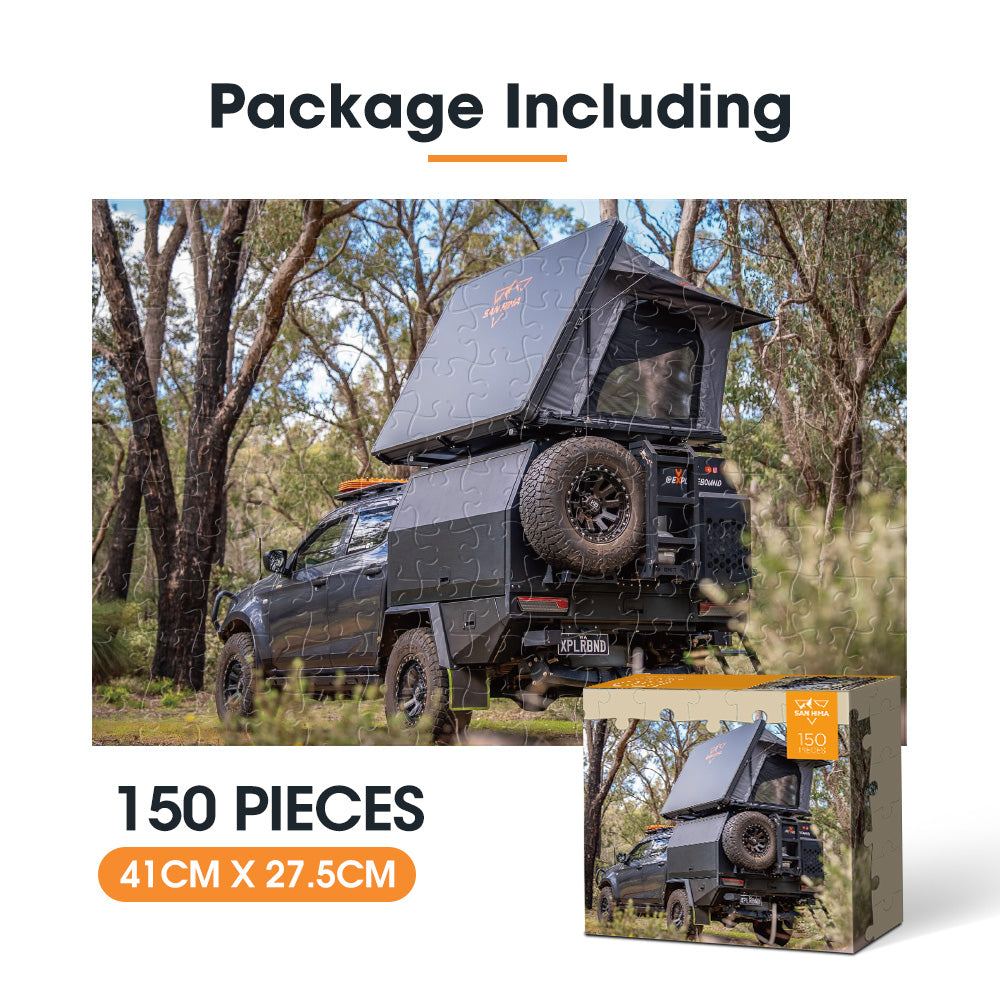 San Hima 150pcs Jigsaw Puzzle Outdoor Rooftop Tent Puzzles For Adult 41x27.5cm - Sunyee