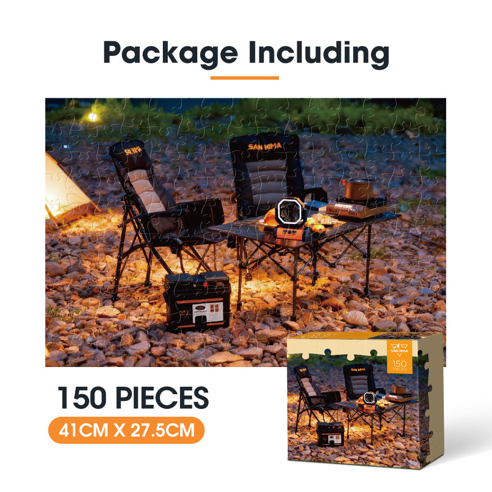 San Hima 150pcs Jigsaw Puzzle Camping Entertainment Puzzles For Adult 41x27.5cm - Sunyee