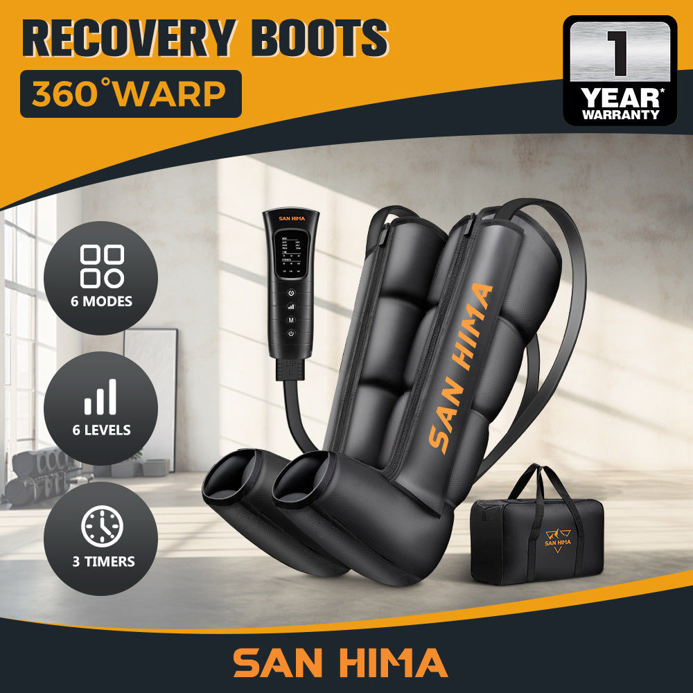 San Hima Air Compression Recovery Boots Full Leg Massager Relief Large/Medium - Sunyee