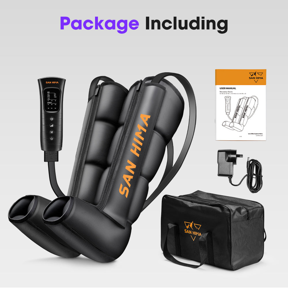 San Hima Air Compression Recovery Boots Full Leg Massager Relief Large/Medium - Sunyee