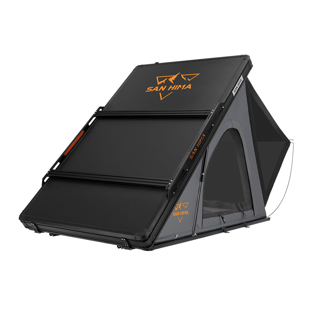 San Hima Kalbarri Lite Rooftop Tent Hardshell With Ladder & Rack Grey Camping - Sunyee