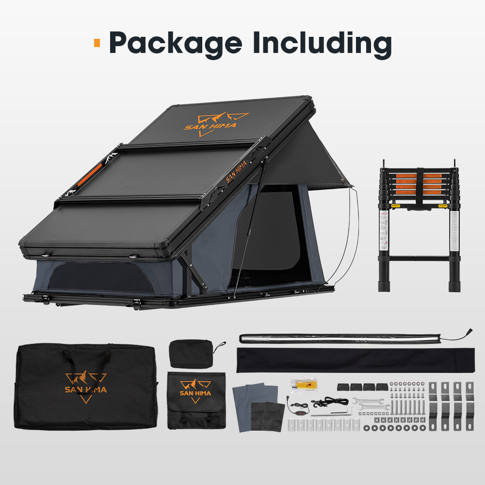San Hima Kalbarri X Rooftop Tent Hardshell With Ladder Camping 4x4 4WD - Sunyee