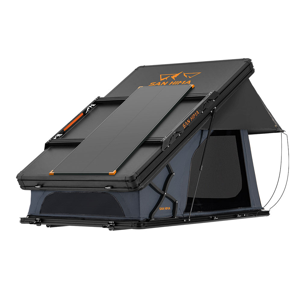 San Hima Kalbarri X Rooftop Tent Hardshell With Ladder + 120W Solar Panel - Sunyee