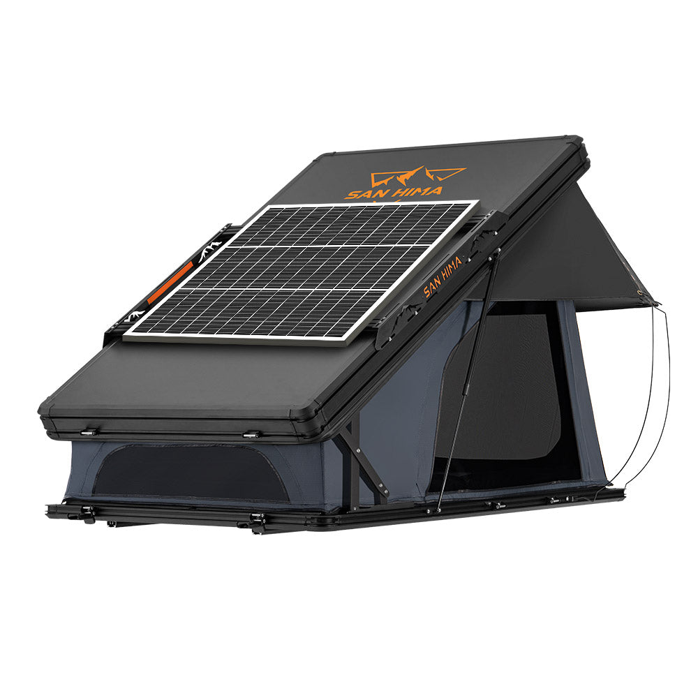 San Hima Kalbarri X Rooftop Tent Hardshell With Ladder + 130W Solar Panel - Sunyee