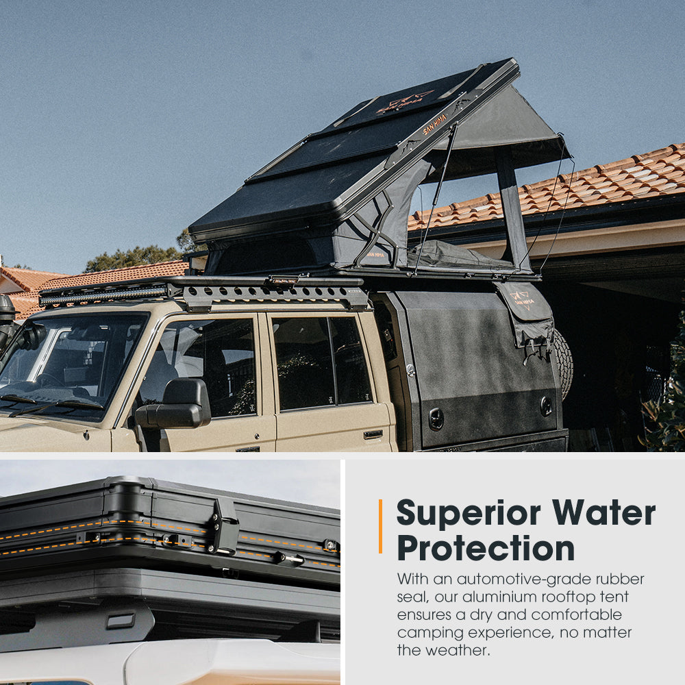 San Hima 180° Awning+Rooftop Tent+2xCamping Chairs - Sunyee