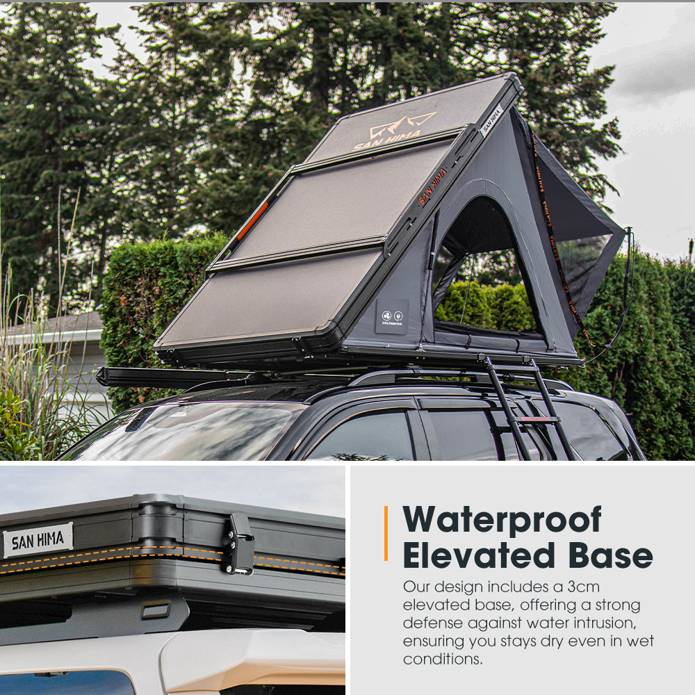 San Hima 180° Free-Standing Awning + Kalbarri Lite Gen 2 Rooftop Tent +Roof Rack - Sunyee