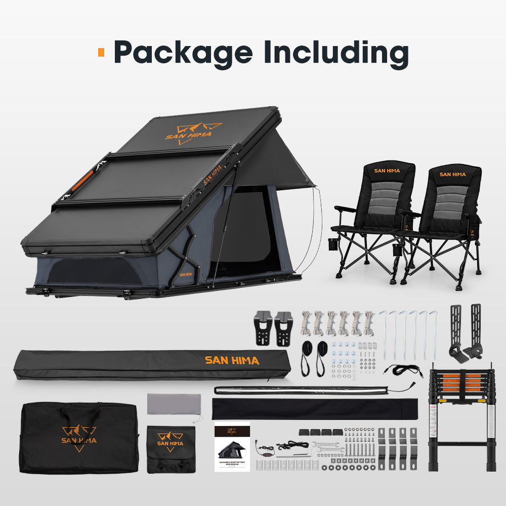 San Hima 270° Awning+Rooftop Tent+2xCamping Chairs - Sunyee