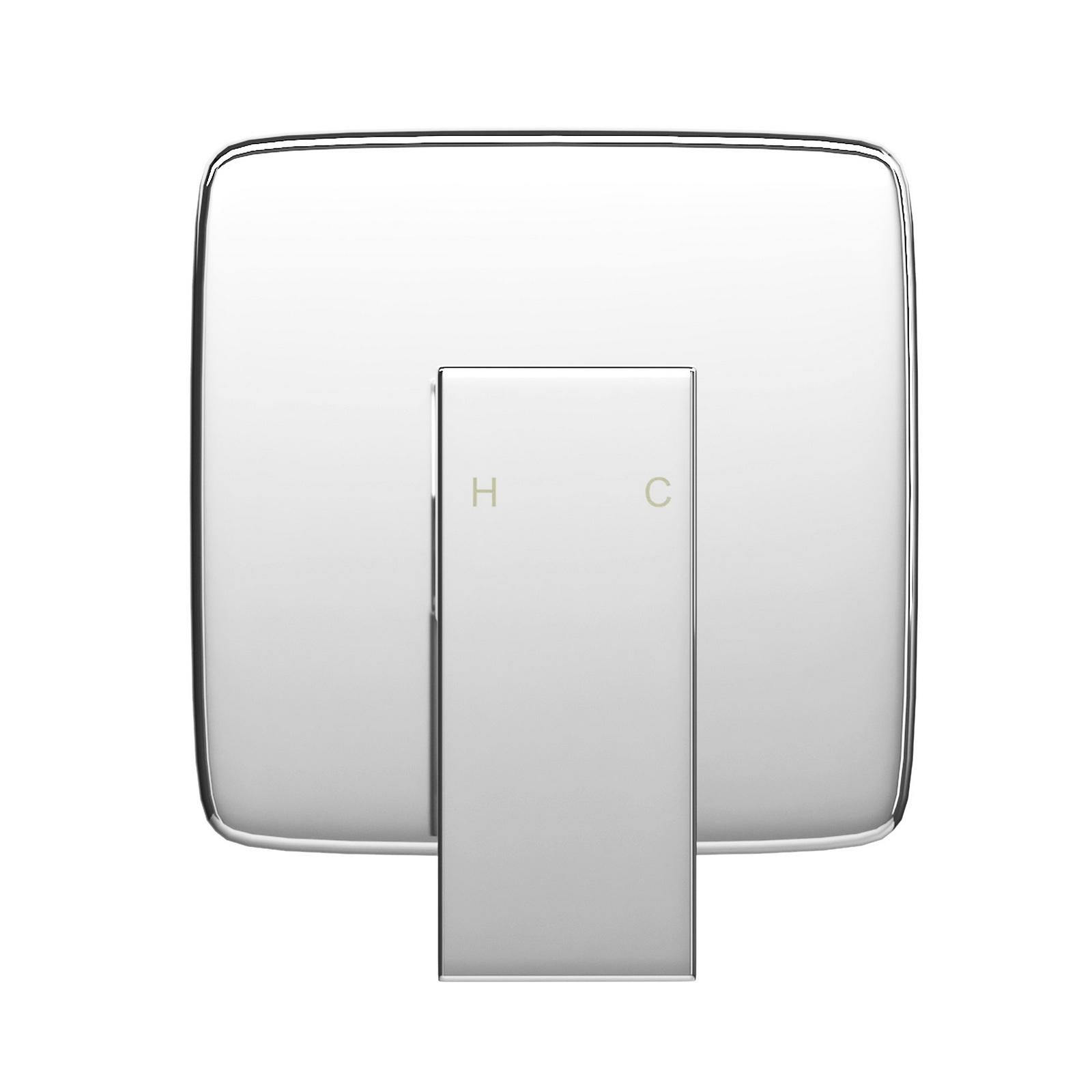 Welba Shower Mixer Tap Bathroom Wall Tapware Brass Tapware Square Chrome