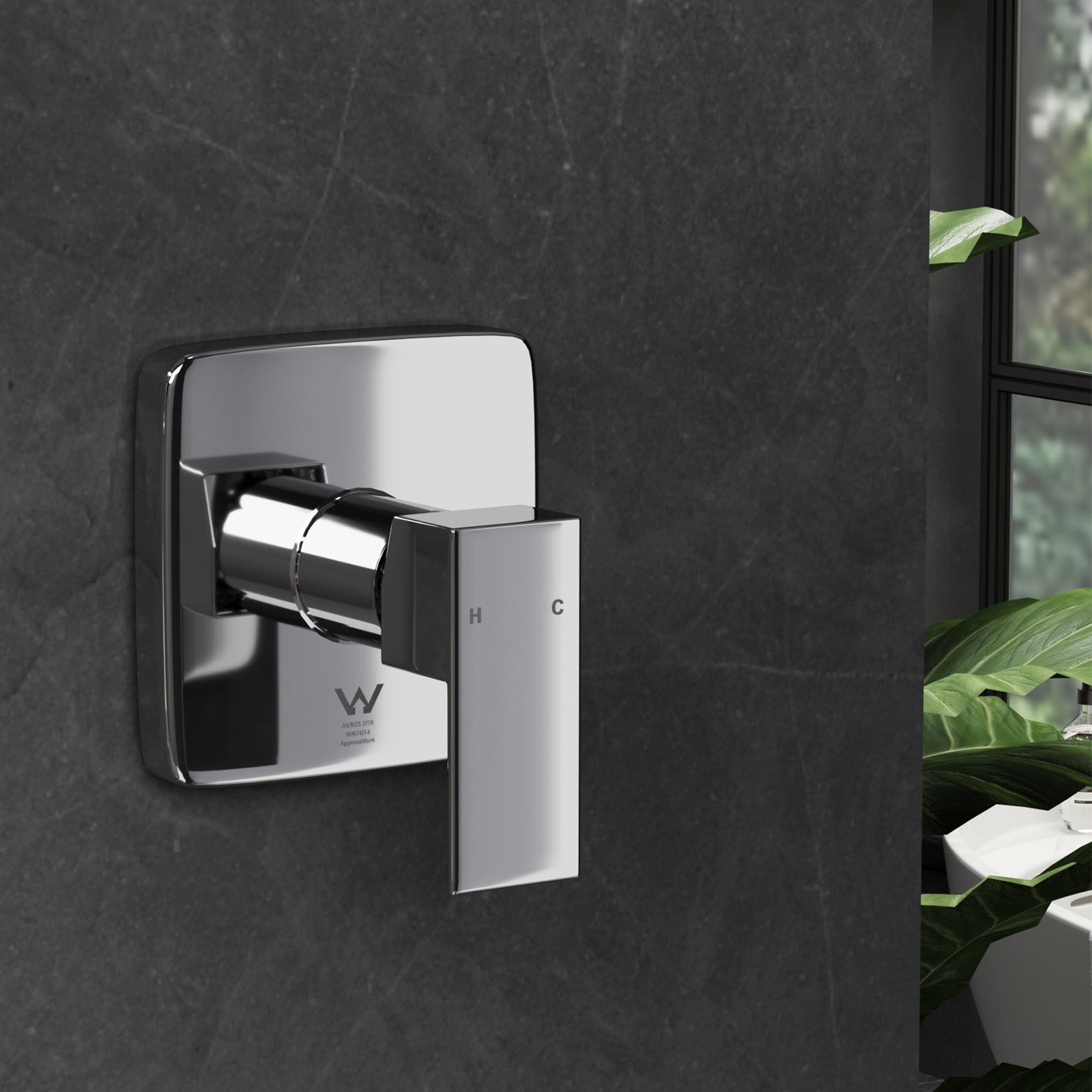 Welba 250mm Shower Head Set Square Round Handheld Shower Mixer Tap Combo WELS - Sunyee