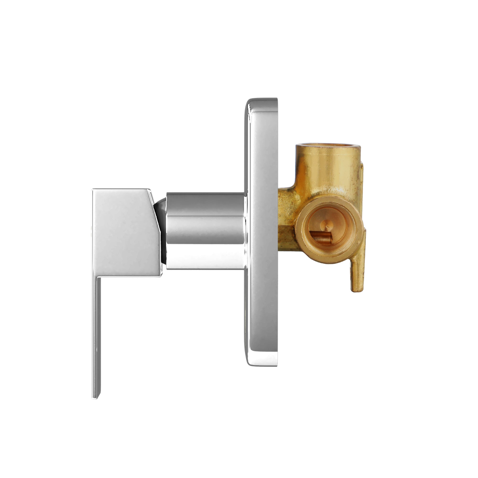 Welba 10" Rain Shower Head Set With Mixer Square 3-Mode Handheld Shower Chrome - Sunyee