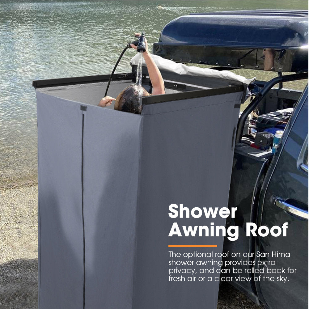 San Hima Shower Awning Tent Instant Fold-Out Ensuite + 8L Gas Hot Water Heater - Sunyee