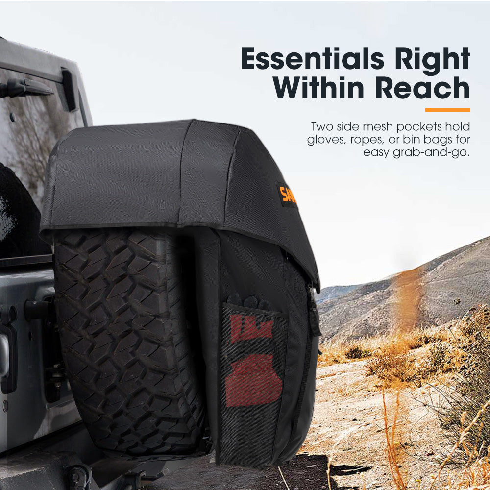 San Hima Spare Wheel Bag 70L Rubbish Bin & Accessory Storage Tote Snatch Rear - Sunyee