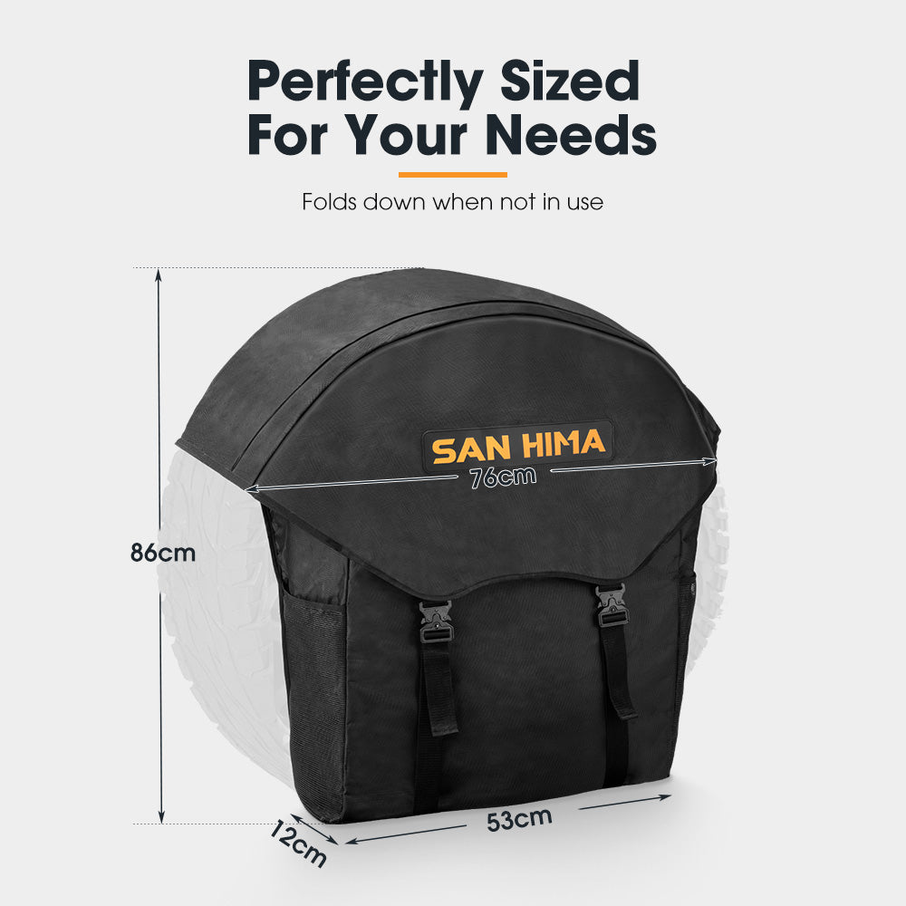 San Hima Spare Wheel Bag 70L Rubbish Bin & Accessory Storage Tote Snatch Rear - Sunyee