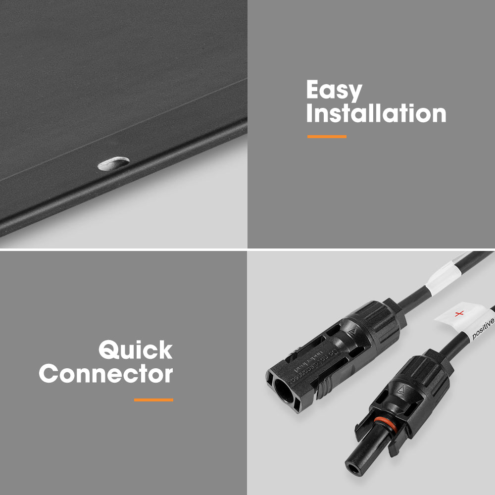 San Hima 2X 110W PERC Solar Panel Kit Mono Multi-busbar Tech Bypass Diode 5MM