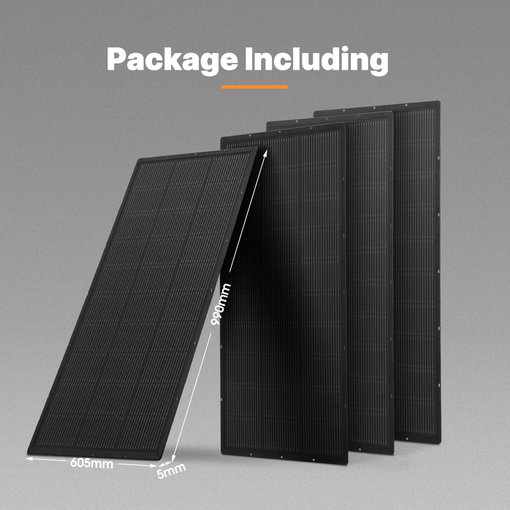 San Hima 4X 110W PERC Solar Panel Kit Mono Multi-busbar Tech Bypass Diode 5MM - Sunyee