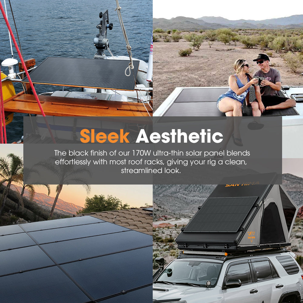 San Hima 170W PERC Solar Panel Kit Mono Multi-busbar Tech Bypass Diode 5MM