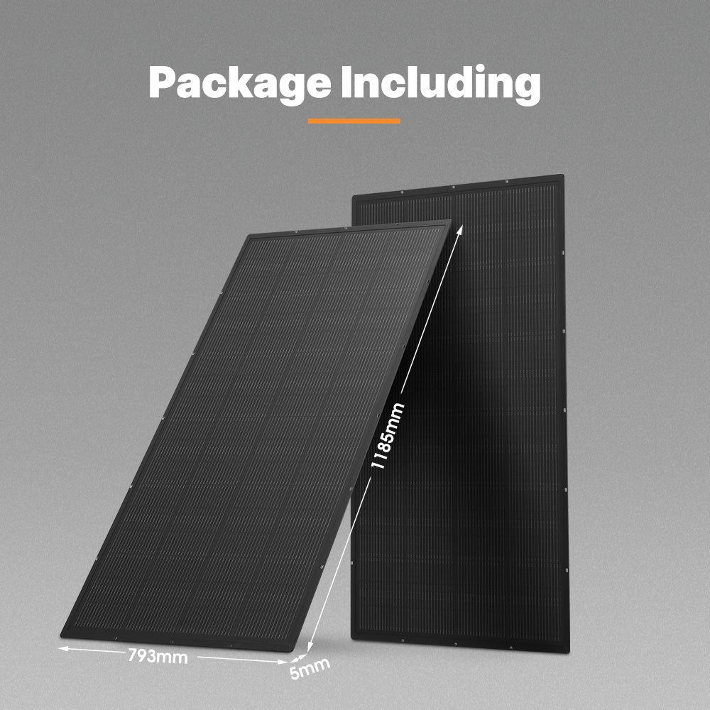 San Hima 2X 170W PERC Solar Panel Kit Mono Multi-busbar Tech Bypass Diode 5MM