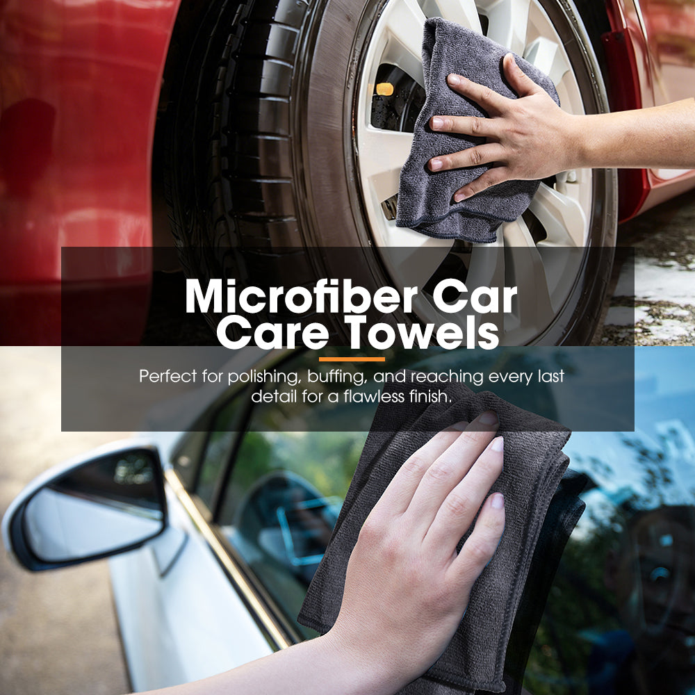 San Hima 10PCS Car Cleaning Kit Interior Exterior Detail Wash Care Polish Bucket