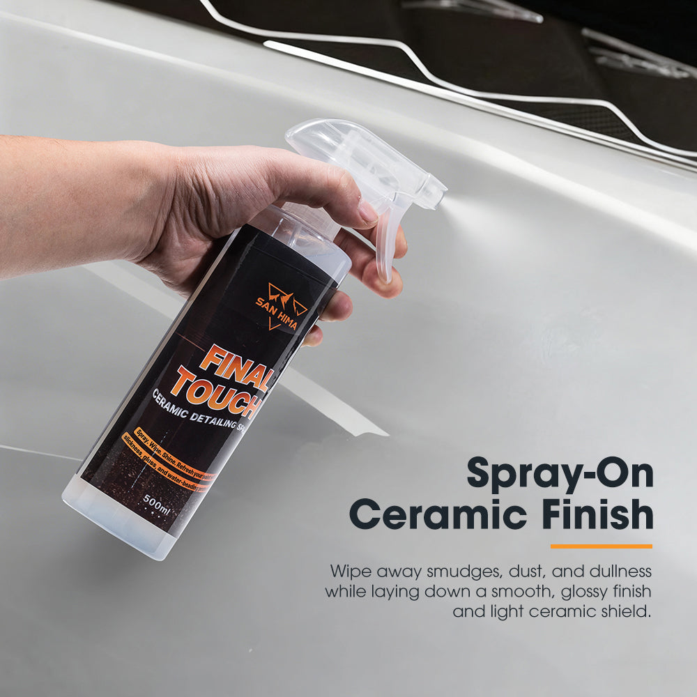 San Hima 10PCS Car Cleaning Kit Interior Exterior Detail Wash Care Polish Bucket