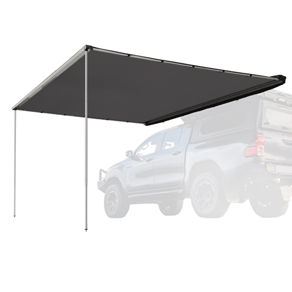 San Hima Car Side Awning 2.5x3m Pull-out Telescoping Poles Waterproof Car Shade - Sunyee