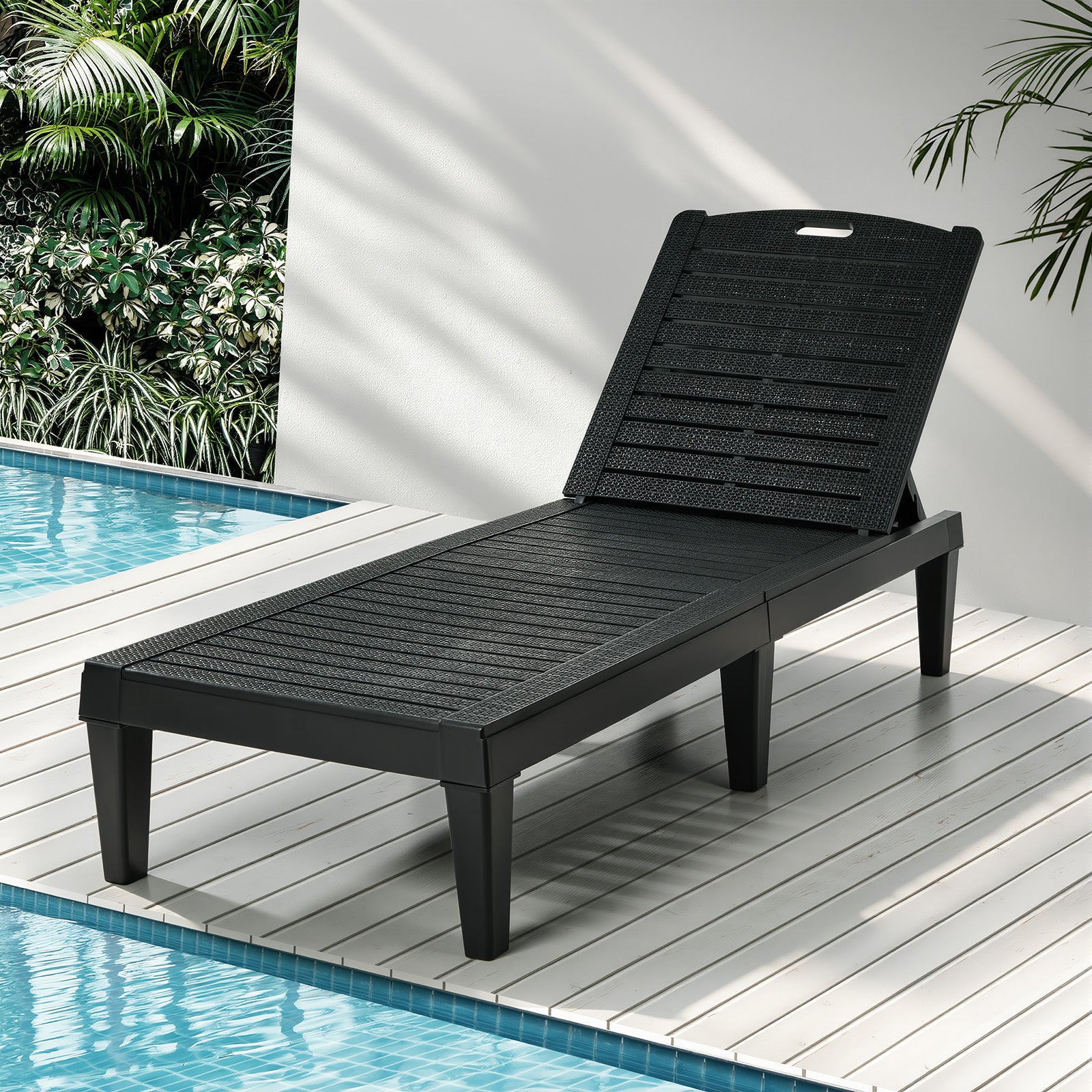Livsip Sun Lounge Adjustable Outdoor Chaise Lounge Chair Patio Furniture