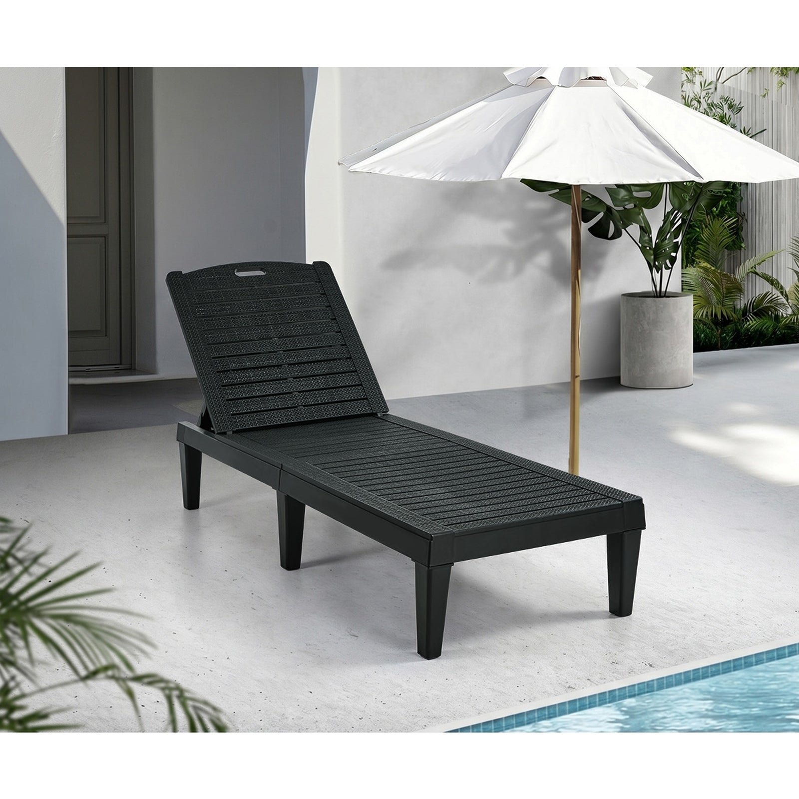 Livsip Sun Lounge Adjustable Outdoor Chaise Lounge Chair Patio Furniture