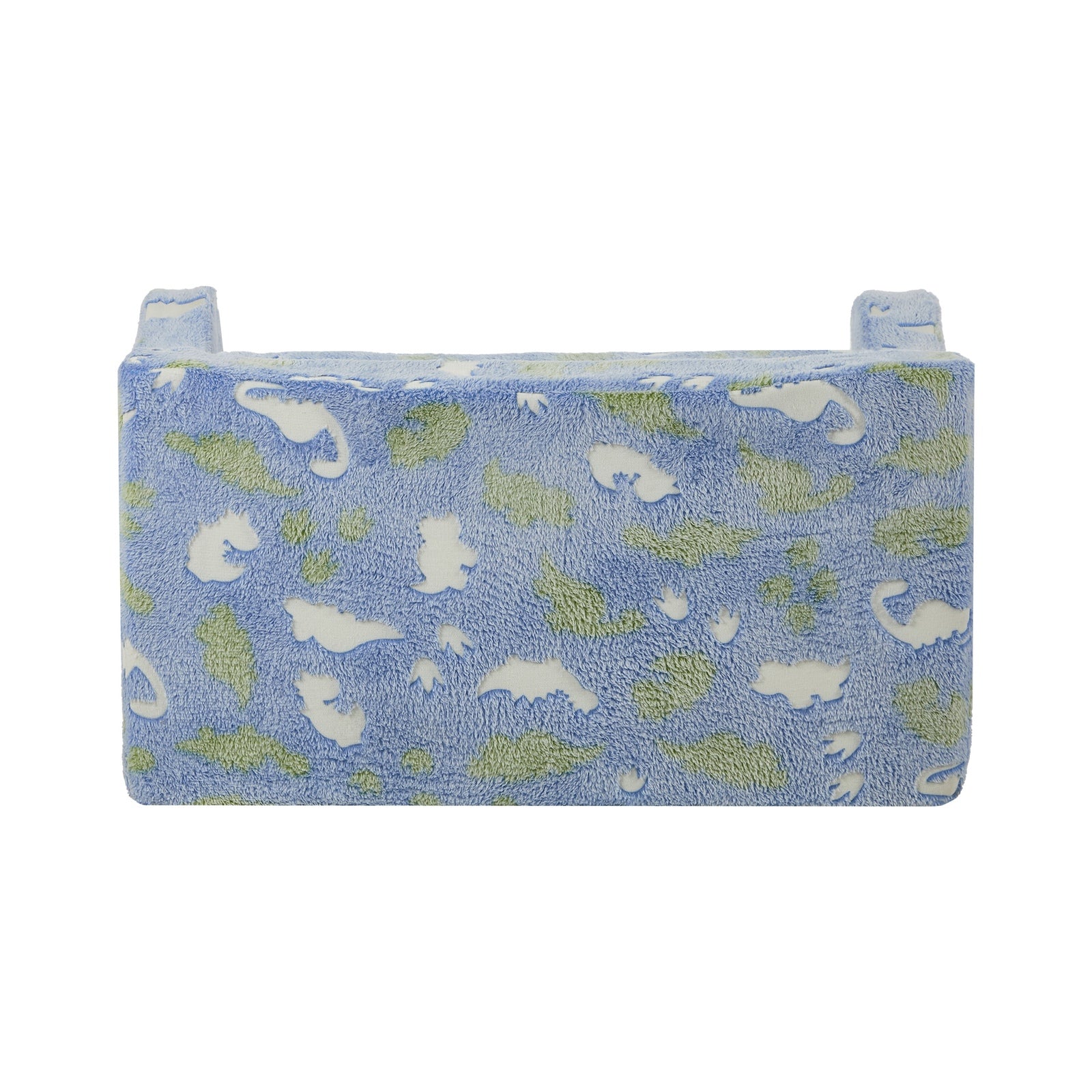 Oikiture 2-in-1 Kids Fold Out Sofa Bed Dinosaur Flannel Toddler Couch Chair Blue