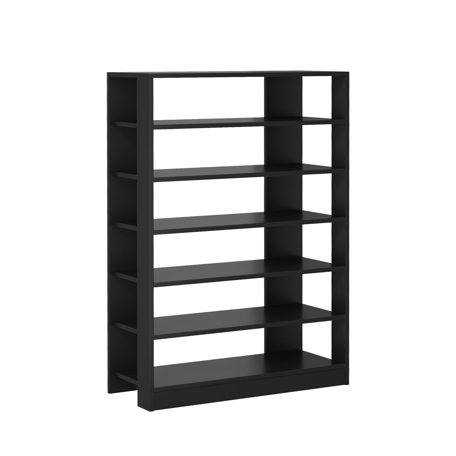 Oikiture Shoe Rack 7 Tiers Shelf Storage Cabinet Organiser 42 Pairs Black - Sunyee