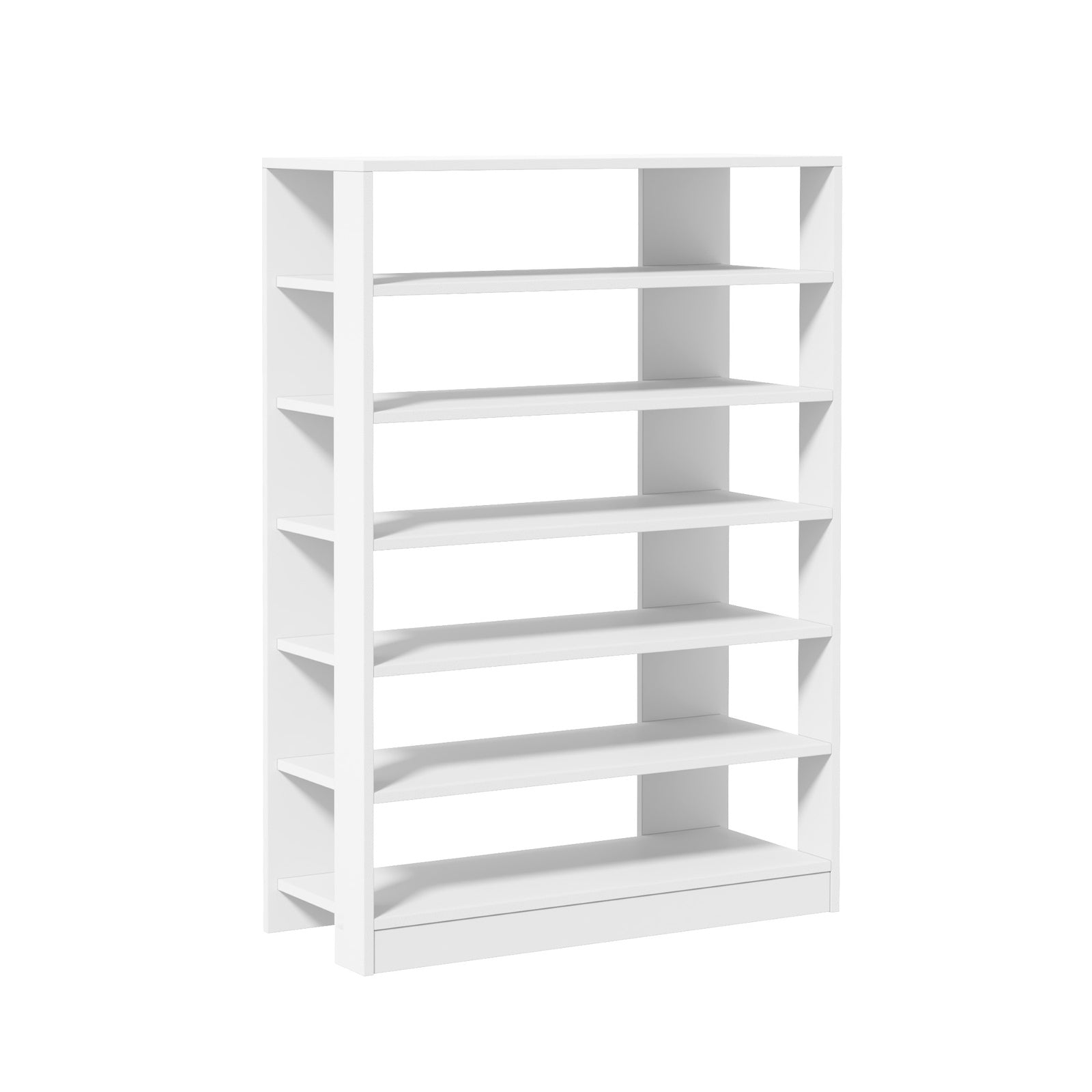 Oikiture Shoe Rack 7 Tiers Shelf Storage Cabinet Organiser 42 Pairs White - Sunyee