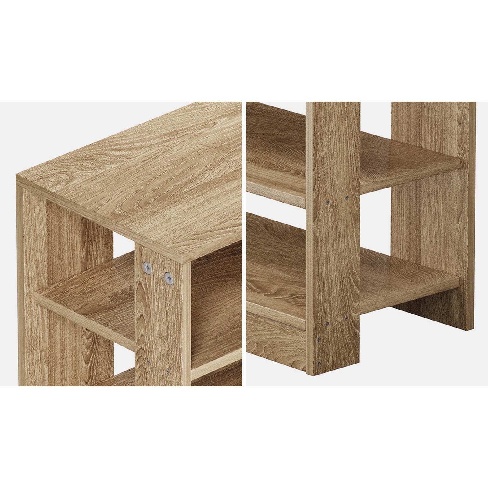 Oikiture Shoe Rack 9 Tiers Shelf Storage Cabinet Organiser 54 Pairs Natural