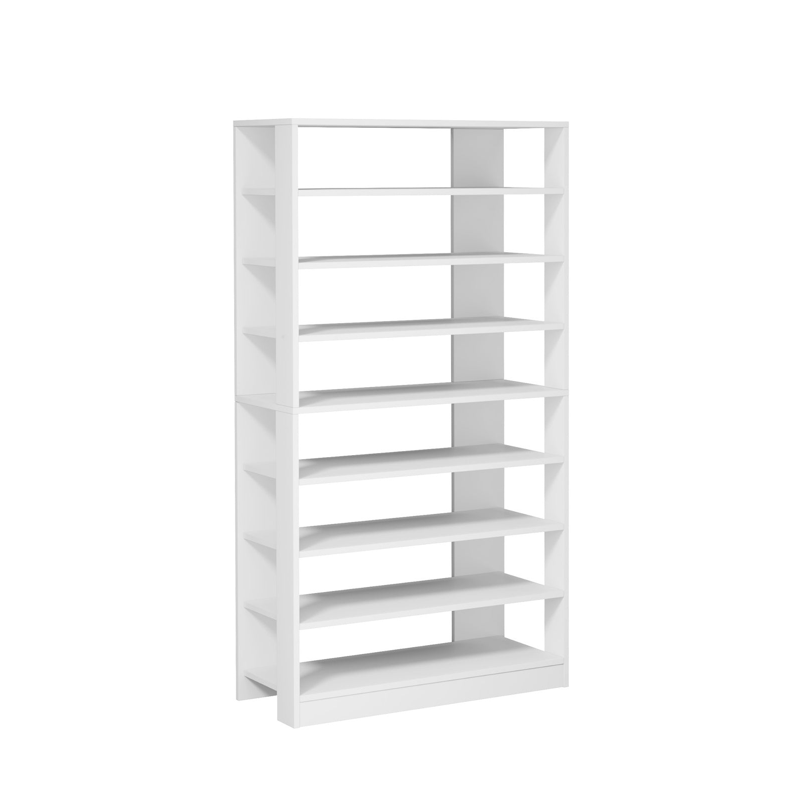 Oikiture Shoe Rack 9 Tiers Shelf Storage Cabinet Organiser 54 Pairs White